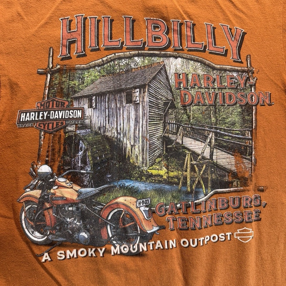 Harley Davidson T-Shirt Hillbilly Gatlinburg TN Size Small Graphic Tee Biker - Picture 7 of 9